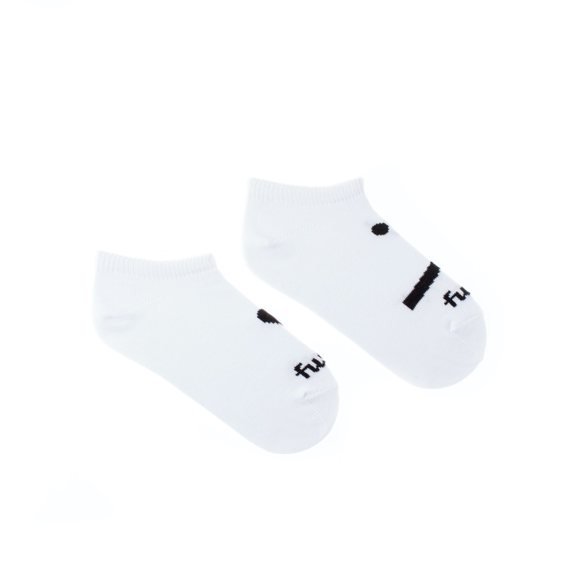 Dětské kotníkové ponožky Smajlík bílé Fusakle
