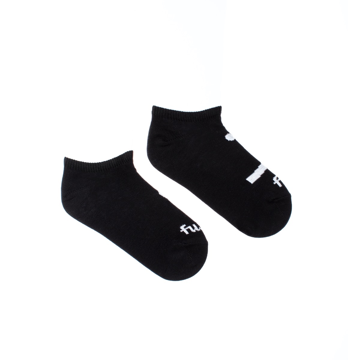 Dětské kotníkové ponožky Smajlík černé Fusakle