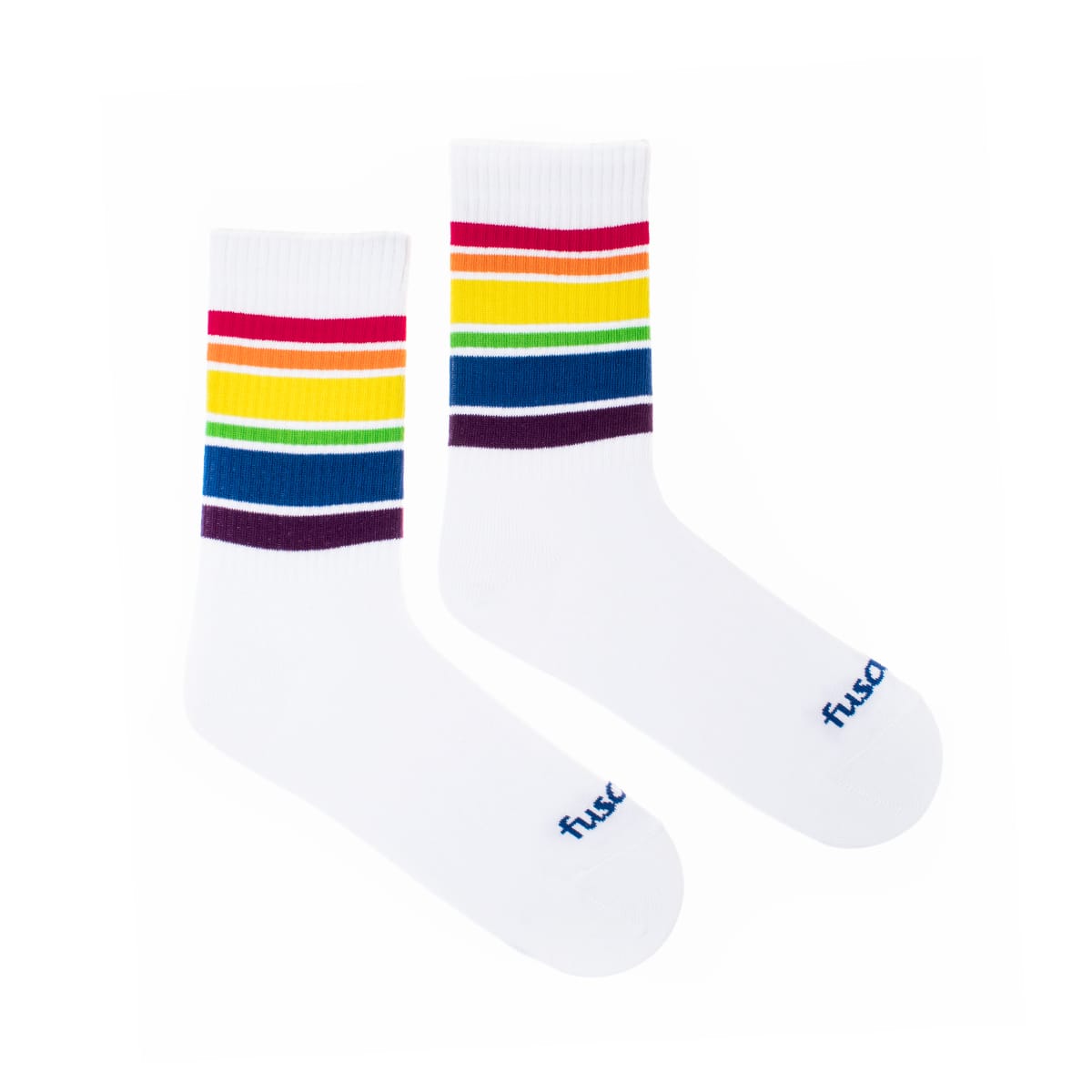 Ponožky Duha bílé Fusakle
