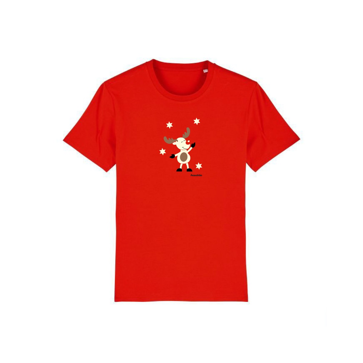 Dětské tričko Sob vánoční červené Fusakle