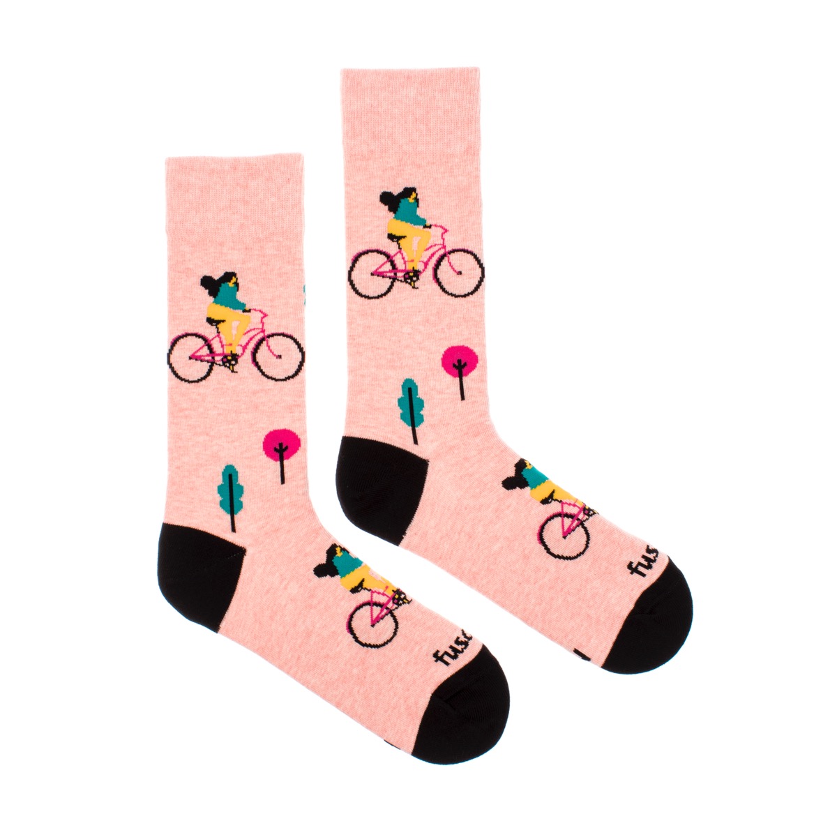 Ponožky Cyklistka ve městě Fusakle