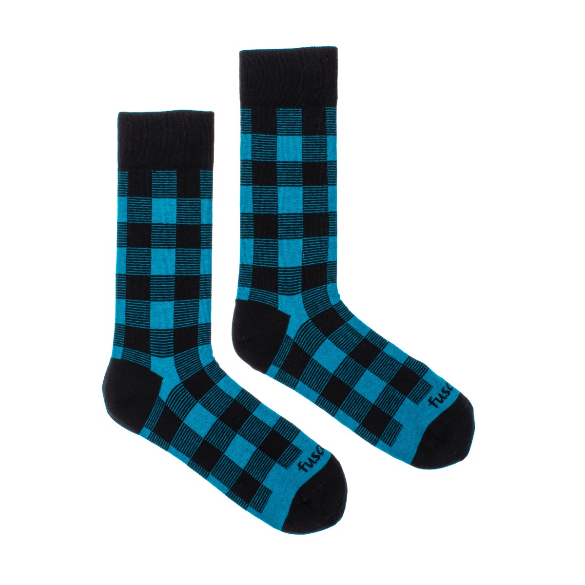 Ponožky Karo blu Fusakle