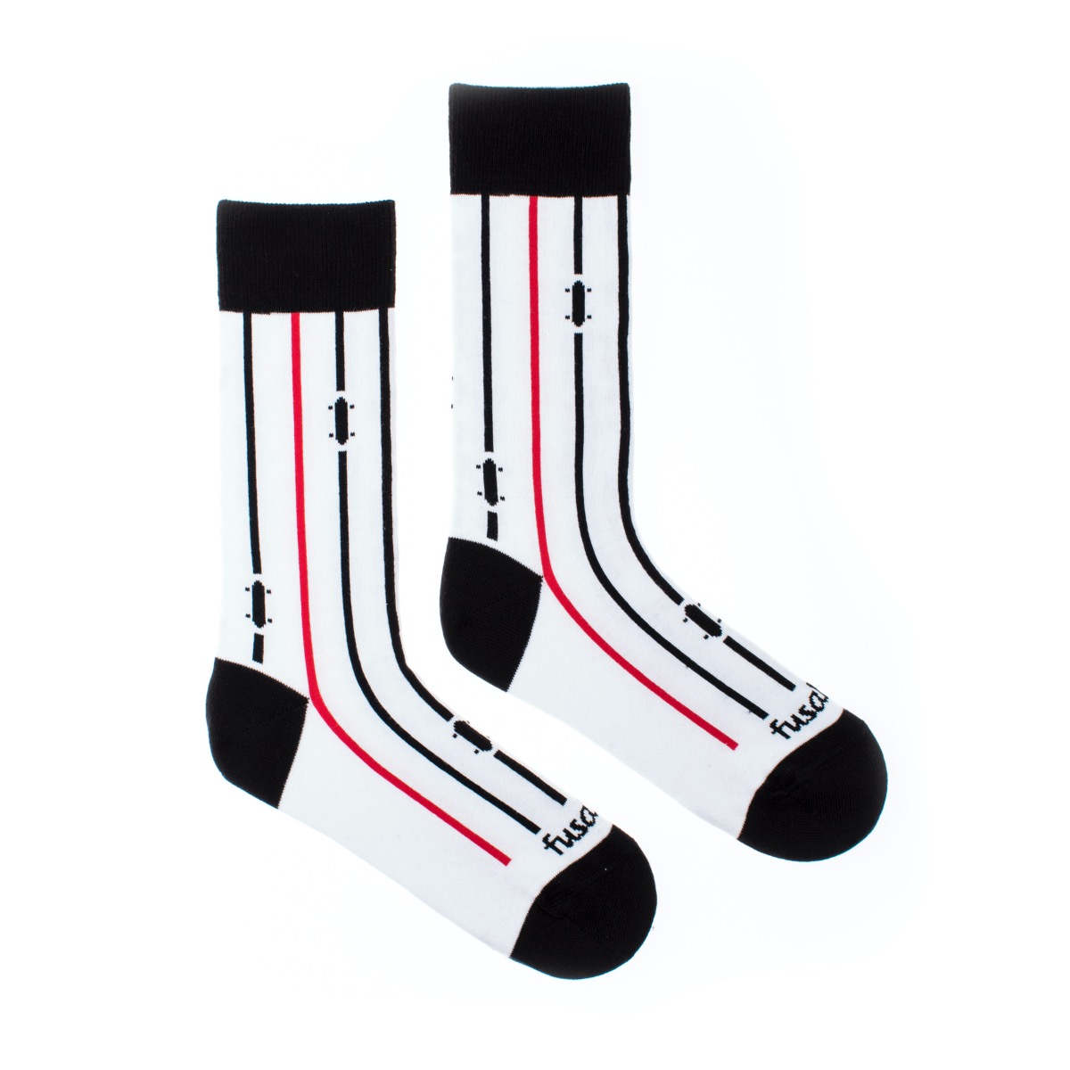 Ponožky Na prkno bílé Fusakle