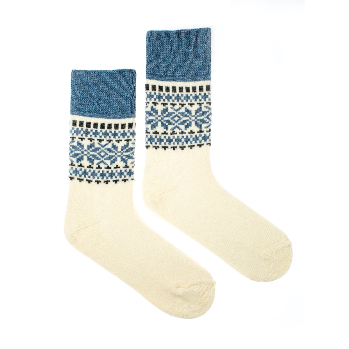 Vlněné ponožky merino Vlnáč Dvouvločka modroantracitový Fusakle