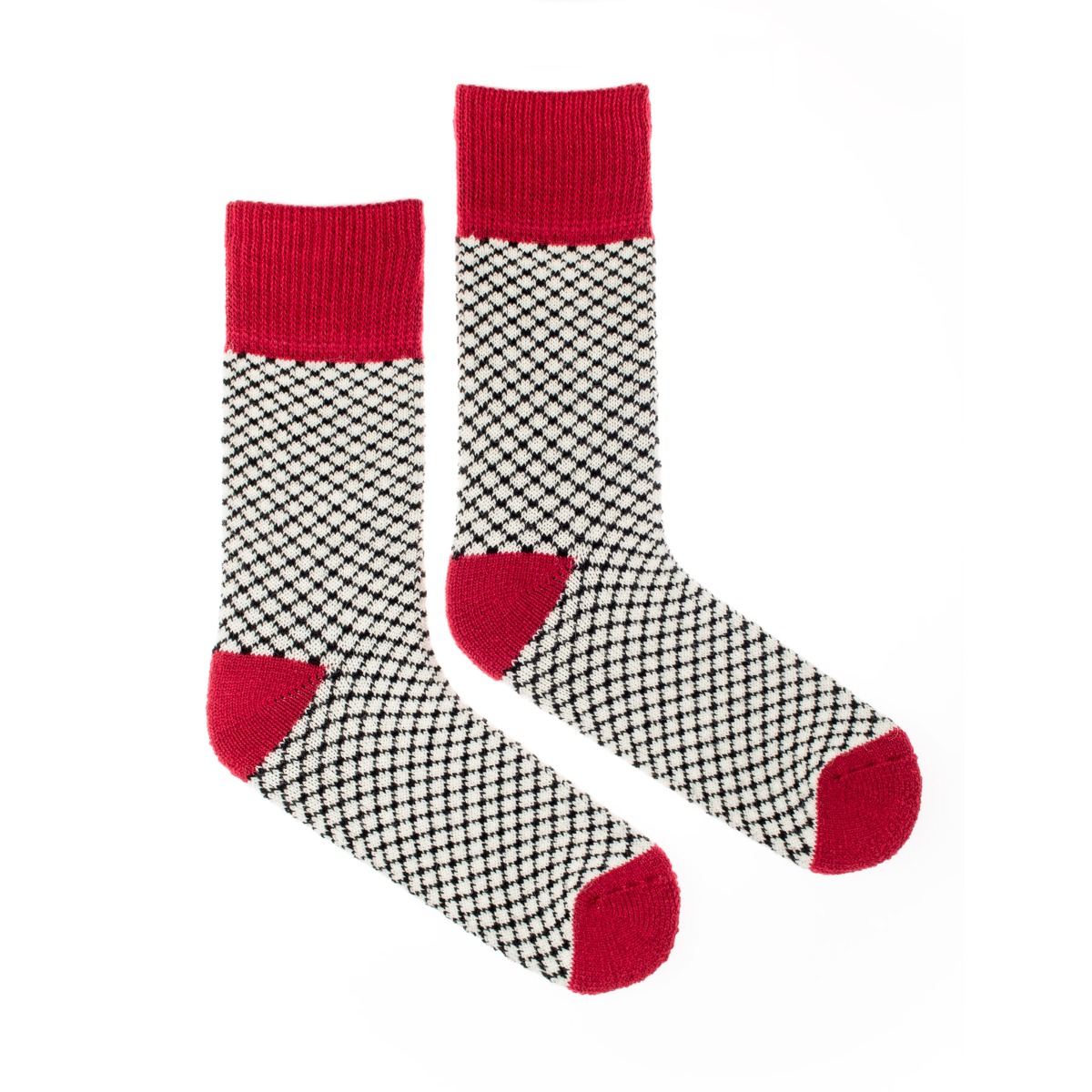 Vlněné ponožky Vlnáč Slunce červené Fusakle