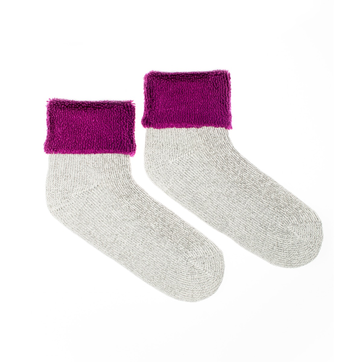 Vlněné ponožky Vlnáč Kožich fialový Fusakle