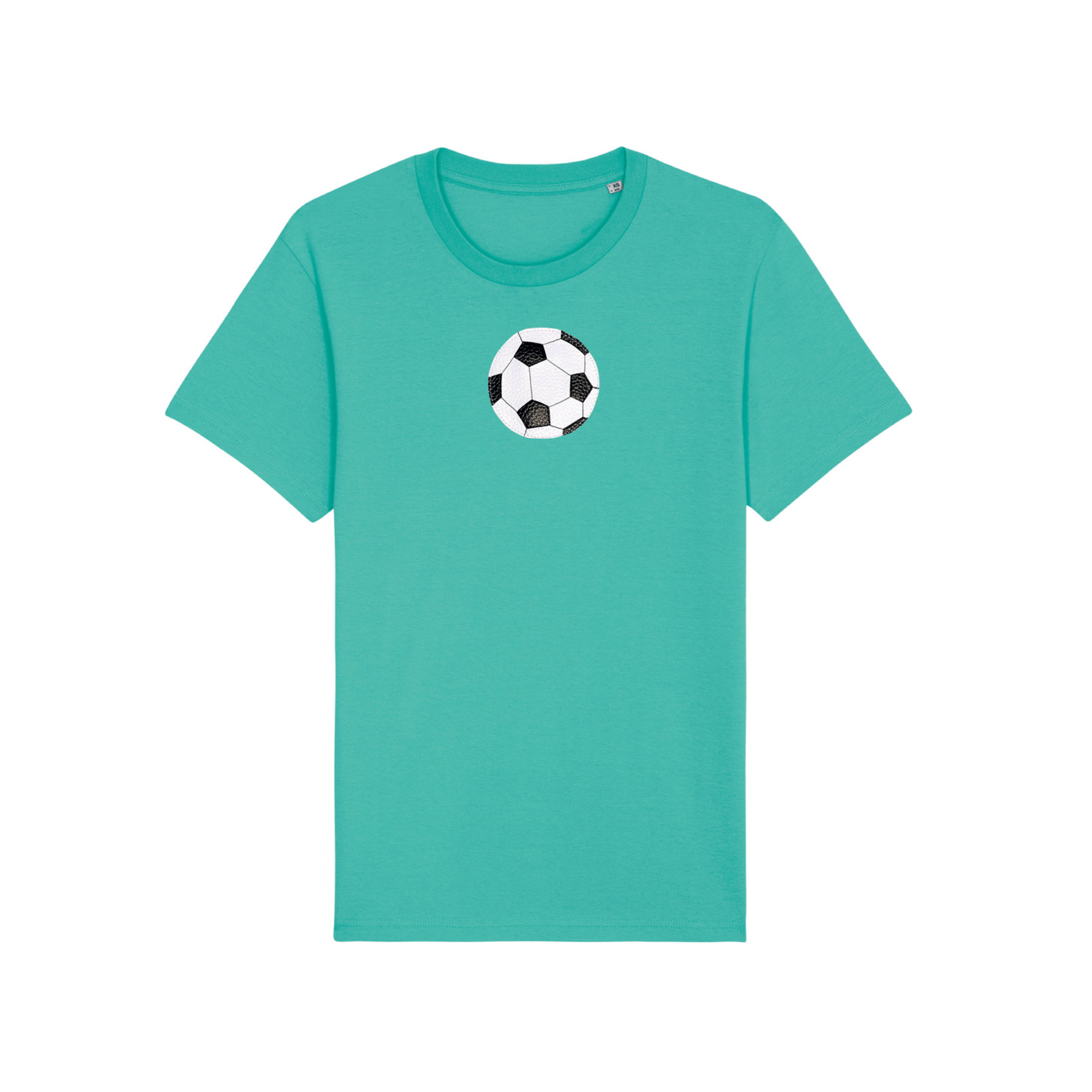 Tričko detské Pískacie Futbalová lopta zelené