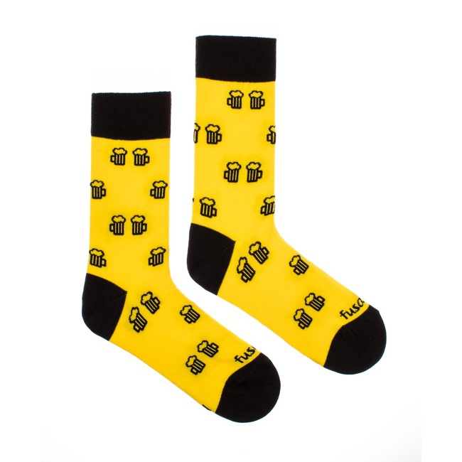 Ponožky Na zdravie žlté 