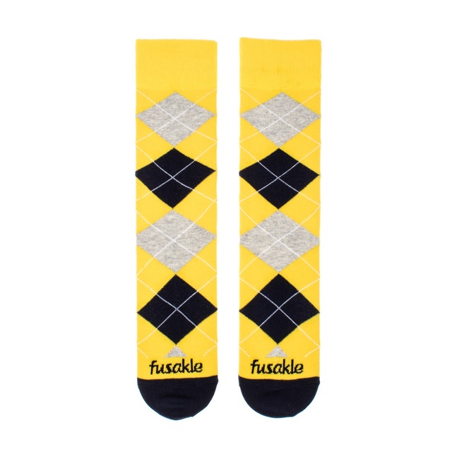 Ponožky Karo žlté