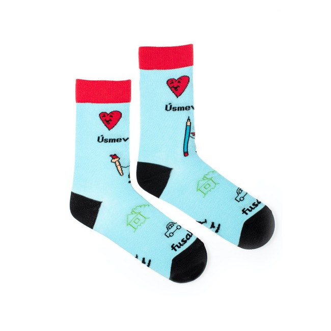 Detské ponožky Úsmev ako dar Detičky belasé