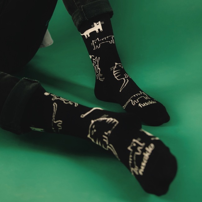 Set ČaukyMňauky rúško + ponožky