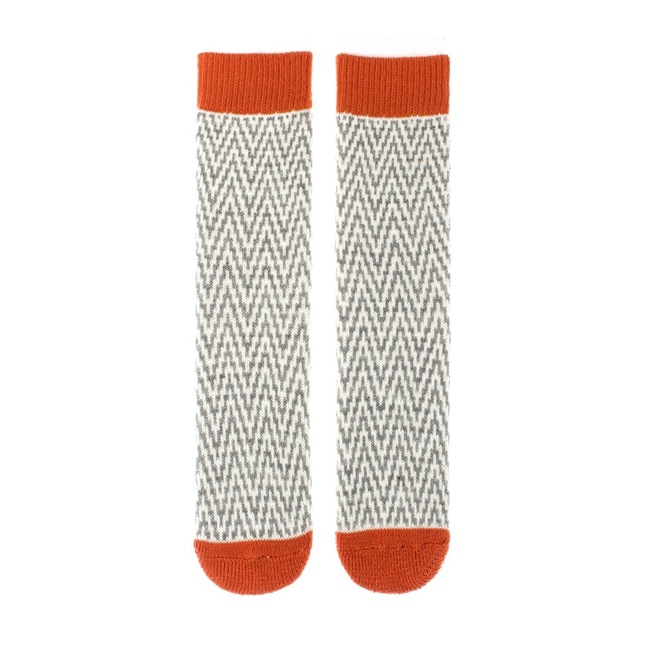 Vlnené ponožky Vlnáč Cikcak Oranž
