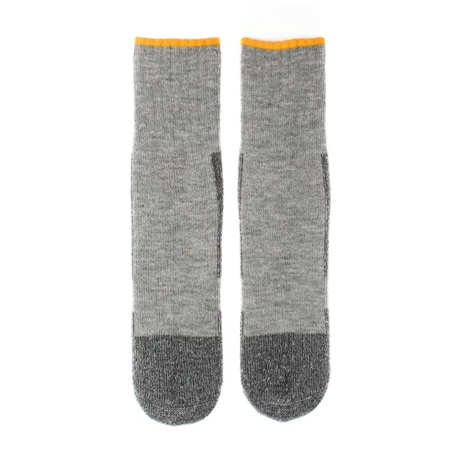 Vlnené ponožky Vlnáč Sivý Žlto pásik