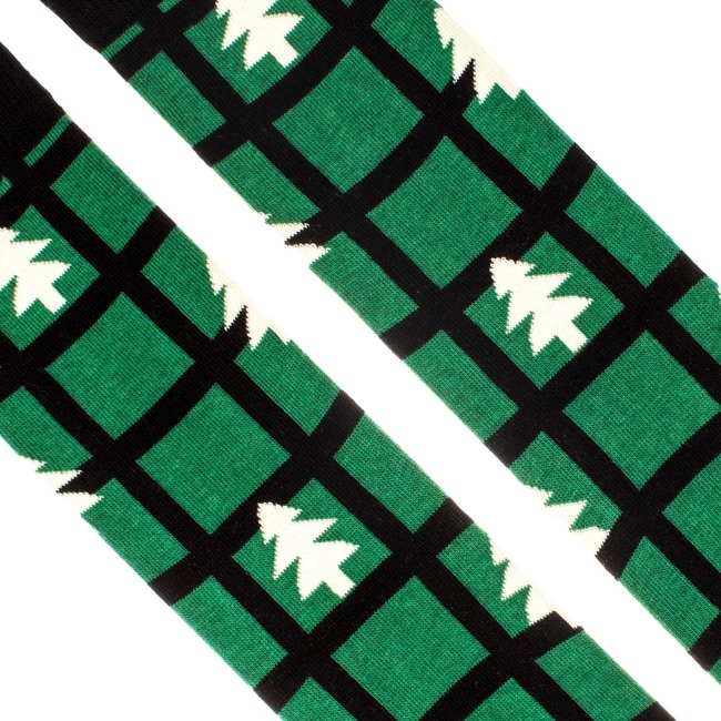Ponožky Stromec zelený