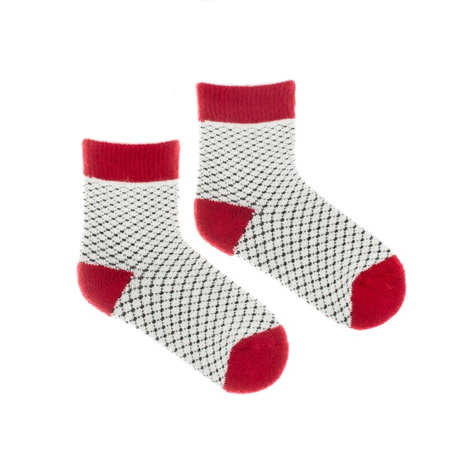 Detské vlnené ponožky Vlnáč červený