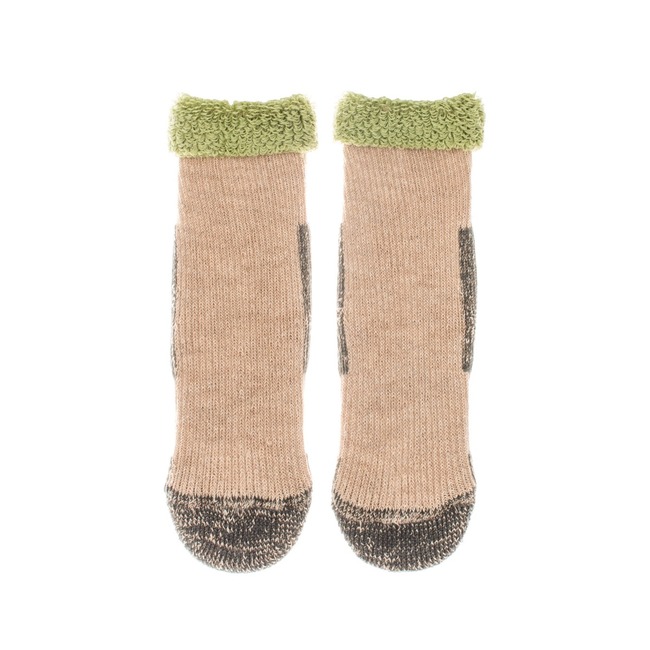 Detské vlnené ponožky Vlnáč Kožuch zelený