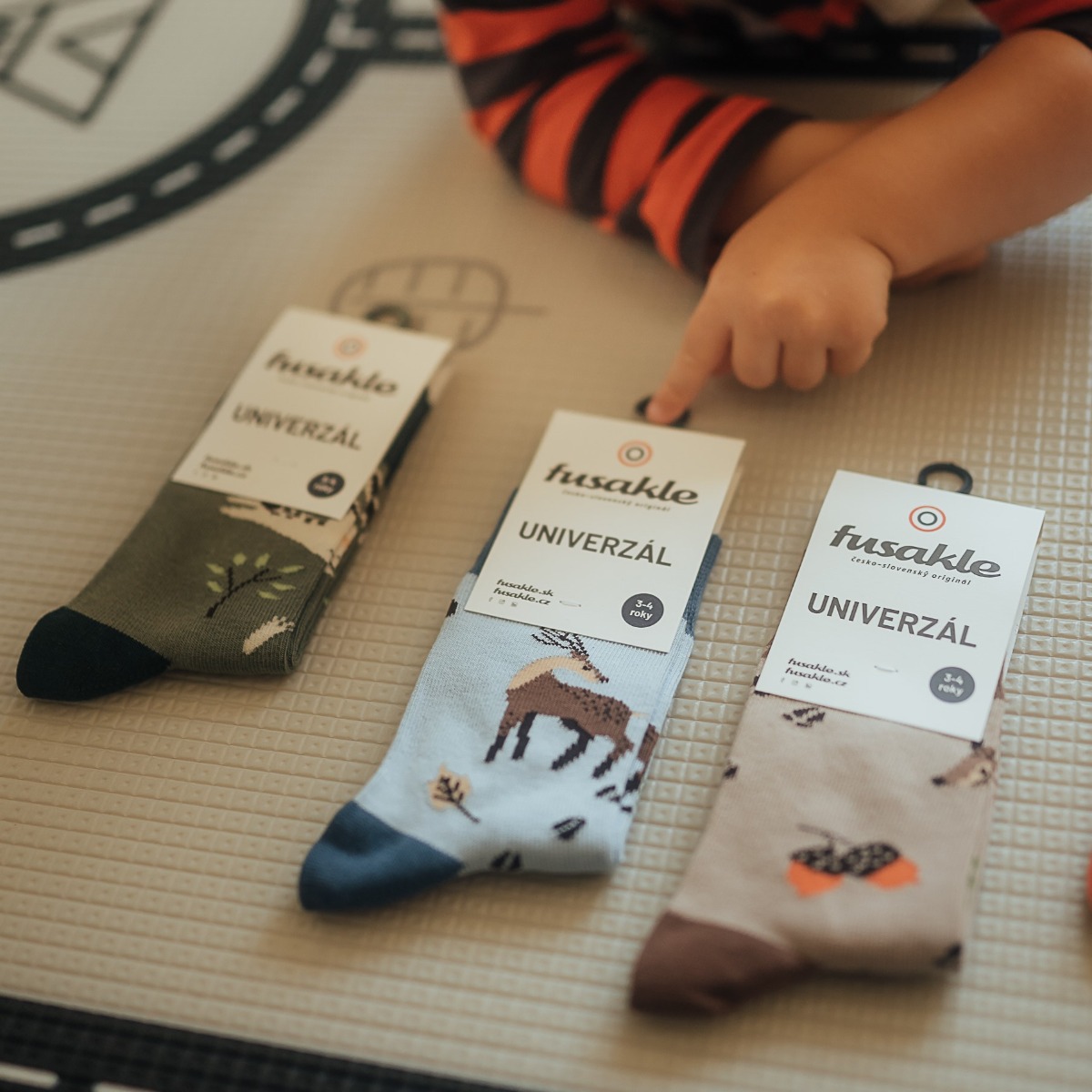 Detské ponožky Po stopách jeleňa