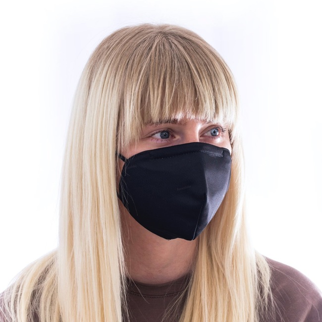 Ochranná maska s FFP2 filtrom Fusakle Decenťák čierny XL