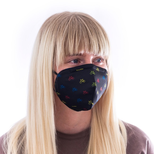Ochranná maska s FFP2 filtrom Fusakle  Cyklista čierny