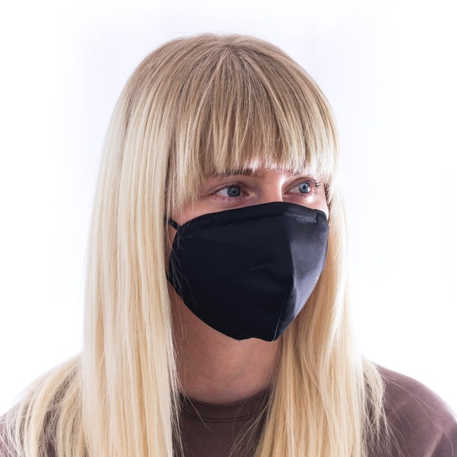 Ochranná maska s FFP2 filtrom Fusakle Decenťák čierny