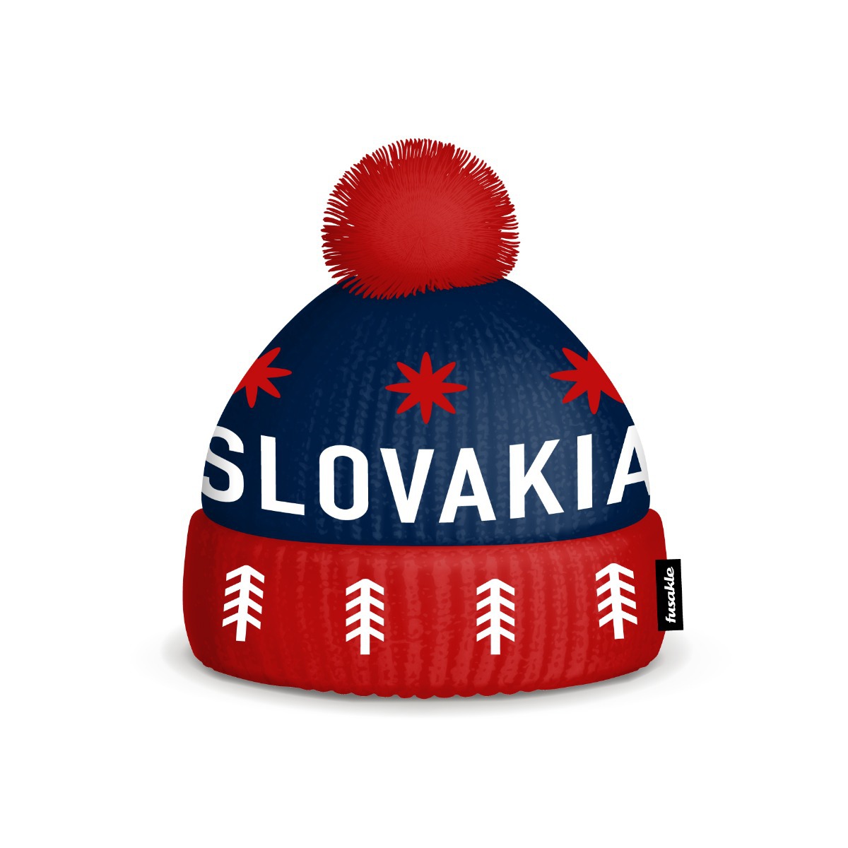 Čiapka Slovakia modro-červená