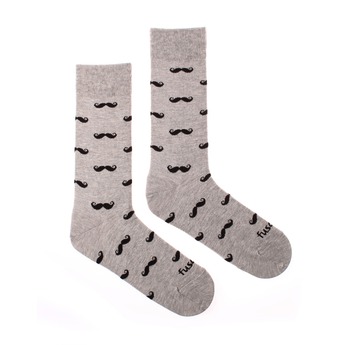 Ponožky Fúzač šedý
