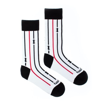 Ponožky Na prkno bílé