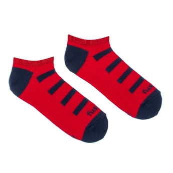 Kotníkové ponožky Proužkáč červený