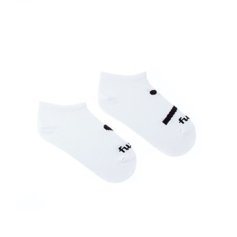 Dětské kotníkové ponožky Smajlík bílé