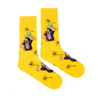 Ponožky Krtek žlutý