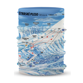 Šátek Fusakle Ski mapa Štrbské pleso
