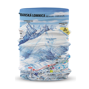 Šátek Fusakle Ski mapa Tatranská lomnica
