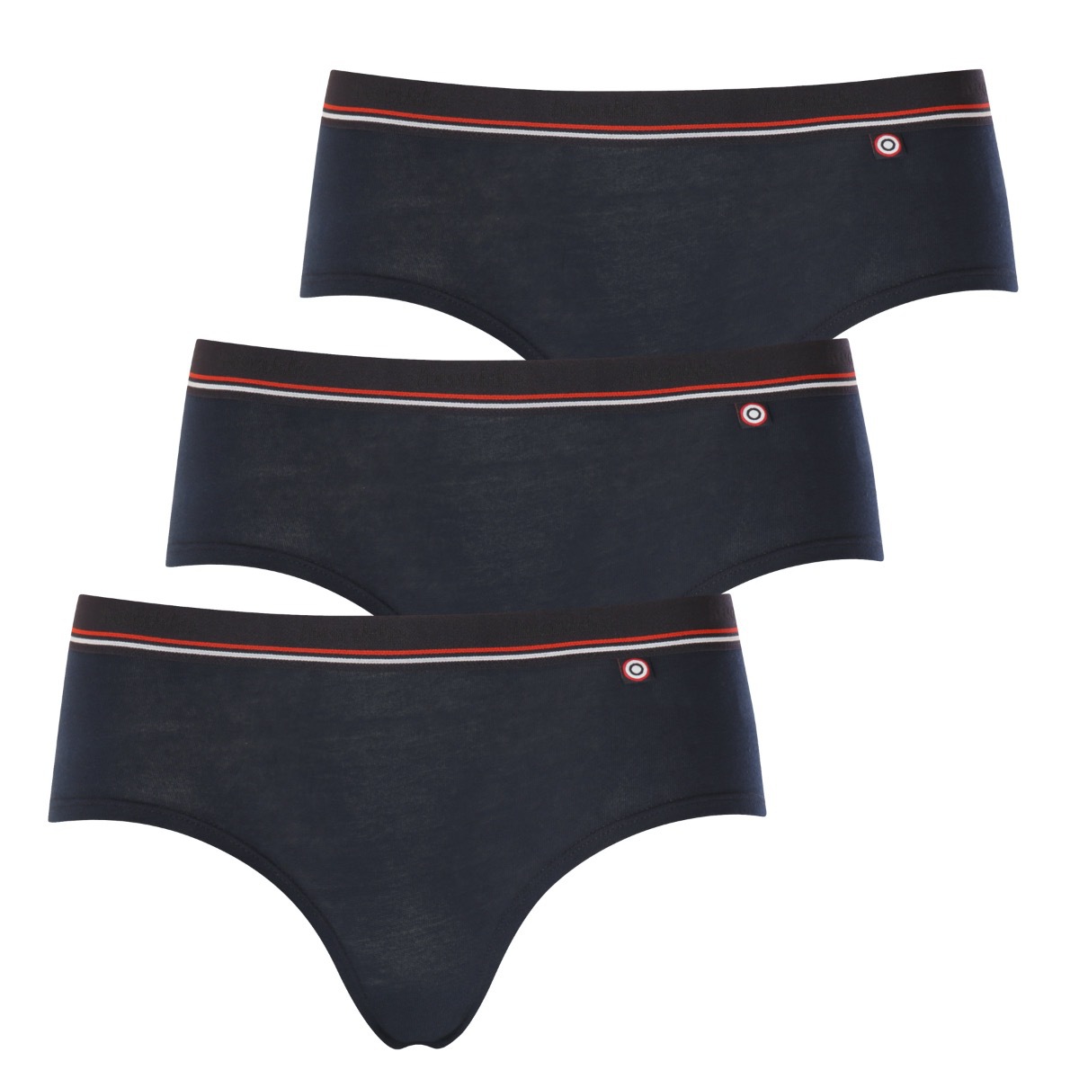 3-pack dámske hipsterky Fusakle modal modré