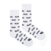 Ponožky Mikloško biele