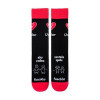Ponožky Úsmev ako dar Rodina čierne