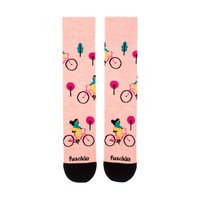 Ponožky Cyklistka v meste