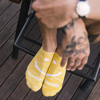 Členkové ponožky Smajl žltý