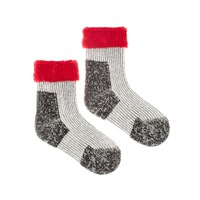 Detské vlnené ponožky Vlnáč Kožuch červený