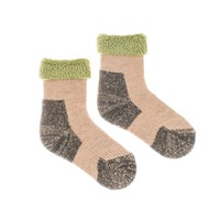 Detské vlnené ponožky Vlnáč Kožuch zelený