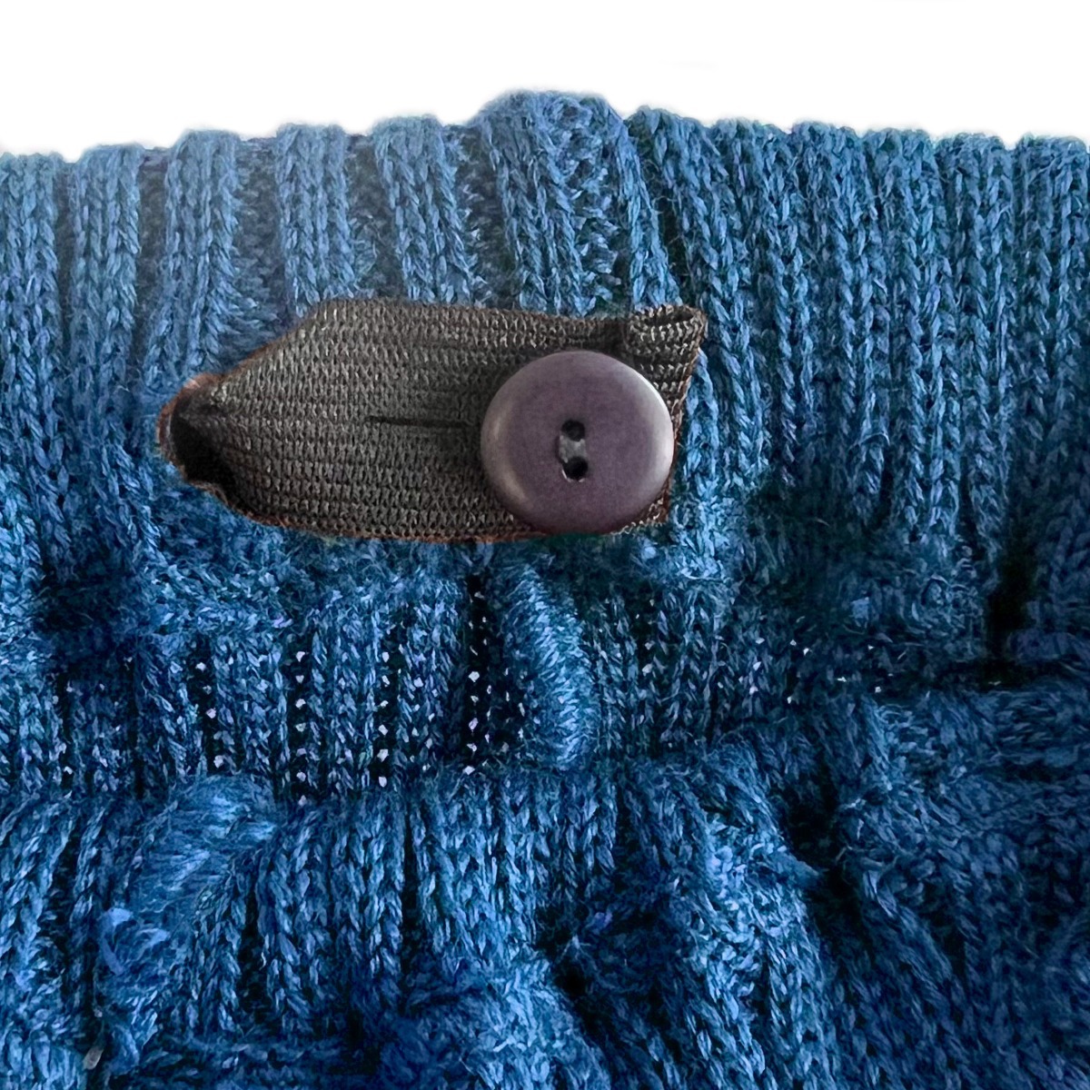 Detské pletené legíny Fusakle MERINO modré