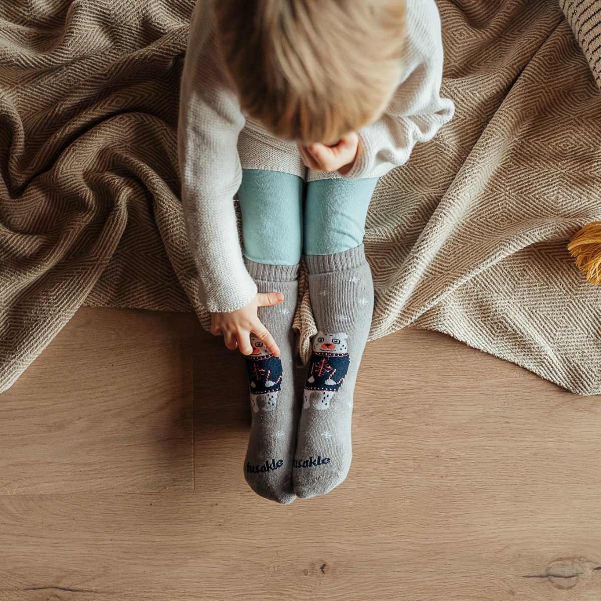 Detské ponožky Froté Medvedica