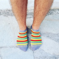 Členkové ponožky Dúha v lete