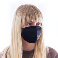 Ochranná maska s FFP2 filtrom Fusakle Decenťák čierny XL