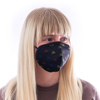 Ochranná maska s FFP2 filtrom Fusakle  Cyklista čierny
