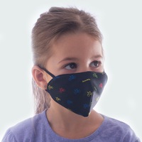 Detská ochranná maska s FFP2 filtrom Fusakle Cyklista čierny