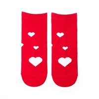 Členkové ponožky Feetee Hearts red