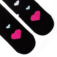 Členkové ponožky Feetee Hearts black