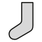 Jednofarebné ponožky
