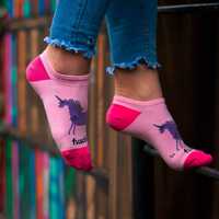 Členkové ponožky Jednorožec ružový
